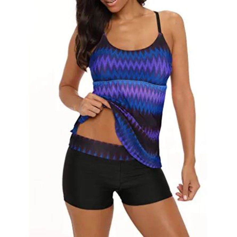 Century Star Tankini Swimsuits for Women Retro Bathing Suits Two Pieces Modest
